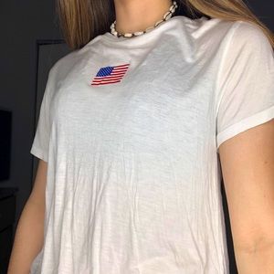 White American Flag tee